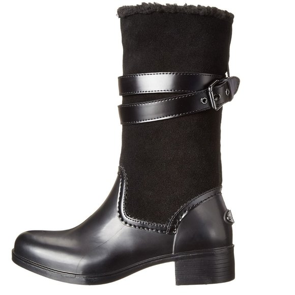 Coach Zena Cold Weather Snow Motorcycle Boot Black - Picture 2 of 6